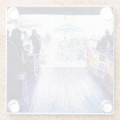 Ruby's, Coney Island, New York Glazen Onderzetter (Achterkant)