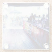 Ruby's, Coney Island, New York Glazen Onderzetter (Achterkant)