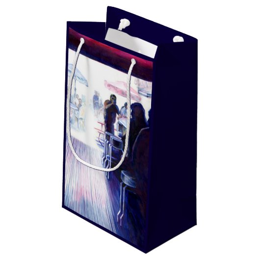 Ruby's, Coney Island, New York Klein Cadeauzakje (Achterkant Gekanteld)