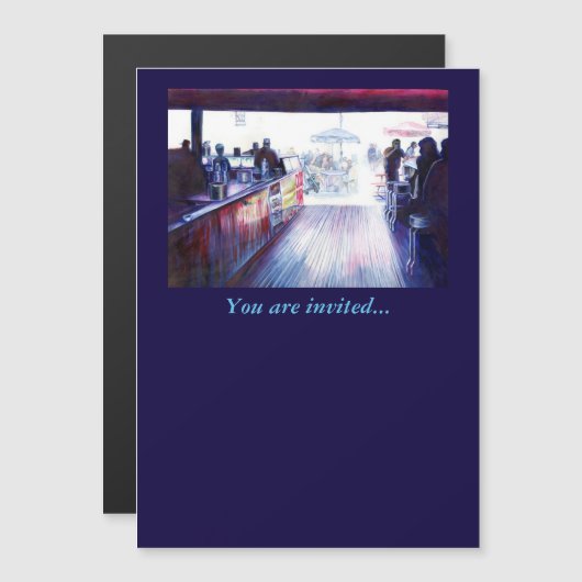 Ruby's, Coney Island, New York Magnetische Uitnodiging (Voorkant / Achterkant)