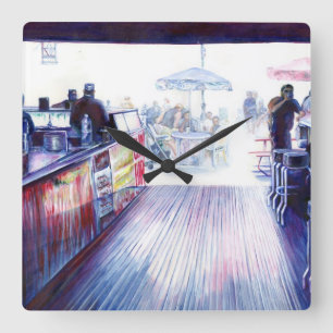 Ruby's, Coney Island, New York Vierkante Klok