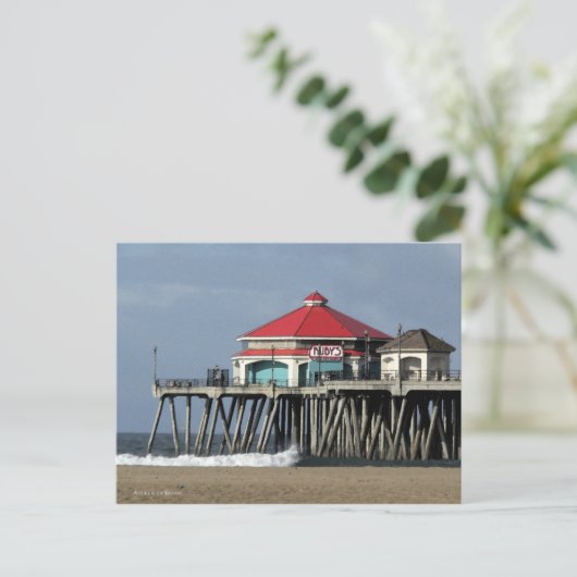 Ruby's Diner - Huntington Beach Pier Briefkaart (Staand voorkant)