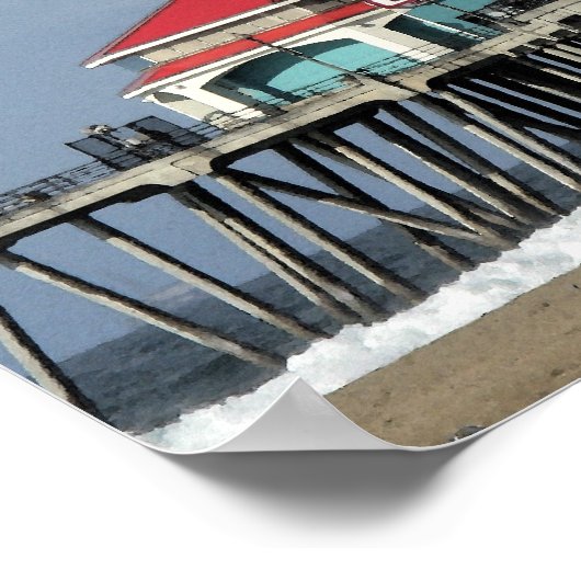 Ruby's Diner Huntington Beach Pier Poster (Hoek)