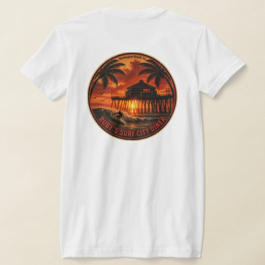Ruby's Surf City Diner  T-shirt (Laag Achter)