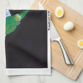 "Rubythroat at at Night" keukenhanddoek (Quarter Fold)