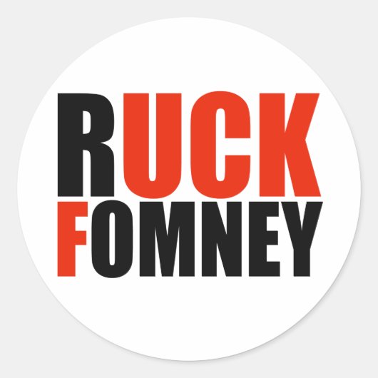 RUCK FOMNEY- RONDE STICKER (Voorkant)