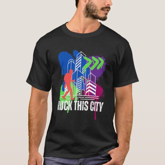 Ruck This City Urban Hiking Rucksack Backpack Work T-shirt (Voorkant)