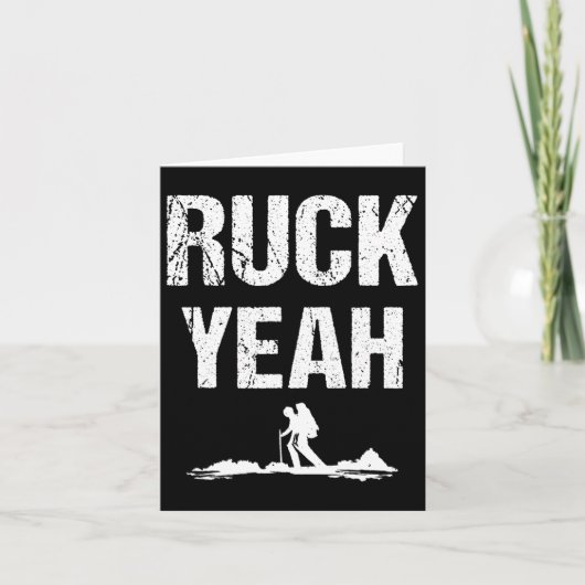 Ruck Yeah Rugzak Backpack Workout Rucking Kaart (Voorkant)