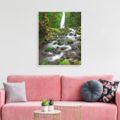 Ruckel Creek Falls, Columbia River Gorge Oregon Canvas Afdruk (Insitu (Woonkamer))