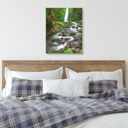 Ruckel Creek Herfsten, Columbia River Gorge Oregon Canvas Afdruk (Insitu (Slaapkamer))