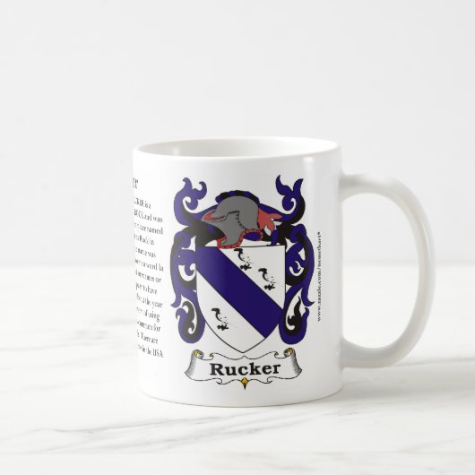 Rucker Family Coat of Arms Mok (Rechts)