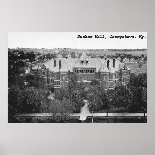 Rucker Hall, Georgetown College, Kentucky Poster (Voorkant)