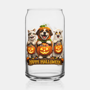 Rücktrekkend trio grillig gelukkig Halloween glas 