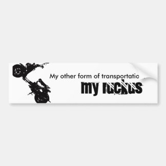 Ruckus, mijn andere vorm van transport. MIJN r... Bumpersticker