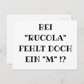 RUCOLA Fun Briefkaart (Voorkant / Achterkant)