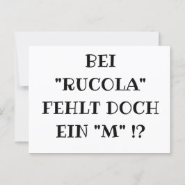 RUCOLA Fun Briefkaart