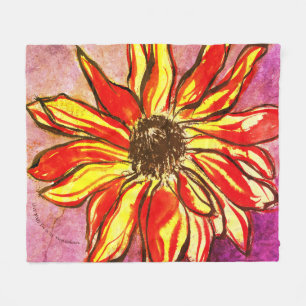 *'Rudbeckia Ablaze' Fleece Deken