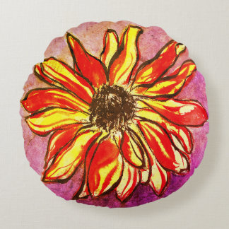 *'Rudbeckia Ablaze' Rond Kussen