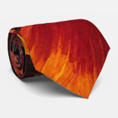 Rudbeckia Abstract Stropdas (Opgerold)