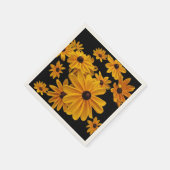 Rudbeckia Black Eyed Susan Bloemen Papieren servet (Hoek)