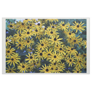 Rudbeckia Black Eyed Susans volledige foto Stof