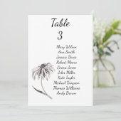 Rudbeckia bloemtrouwzitje kaart (Staand voorkant)