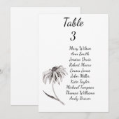 Rudbeckia bloemtrouwzitje kaart (Voorkant / Achterkant)