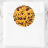 Rudbeckia Fulgida / Oogheelkundige Susans Ronde Sticker (Tas)