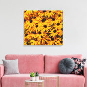 Rudbeckia Fulgida/Oranje Coneflower Canvas Afdruk (Insitu (Woonkamer))