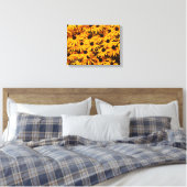 Rudbeckia Fulgida / Oranje Coneflower Canvas Afdruk (Insitu (Slaapkamer))