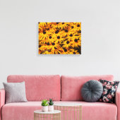 Rudbeckia Fulgida / Oranje Coneflower Canvas Afdruk (Insitu (Woonkamer))