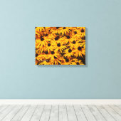 Rudbeckia Fulgida / Oranje Coneflower Canvas Afdruk (Insitu (Houten vloer))