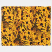 Rudbeckia Fulgida/Oranje Coneflower Fleece Deken (Voorkant (Horizontaal))