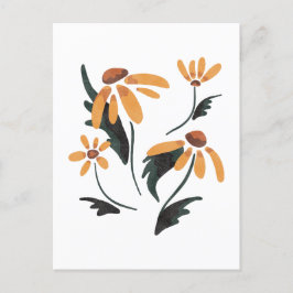 Rudbeckia Hirta Black-Eyed Susan Aesthetische bloe Briefkaart