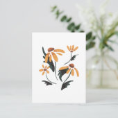 Rudbeckia Hirta Black-Eyed Susan Aesthetische bloe Feestdagenkaart (Staand voorkant)