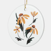 Rudbeckia Hirta Black-Eyed Susan Aesthetische bloe Keramisch Ornament (Links)