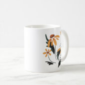 Rudbeckia Hirta Black-Eyed Susan Aesthetische bloe Koffiemok (Voorkant rechts)