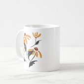 Rudbeckia Hirta Black-Eyed Susan Aesthetische bloe Koffiemok (Voorkant links)