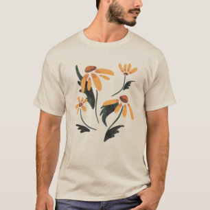 Rudbeckia Hirta Black-Eyed Susan Aesthetische bloe T-shirt