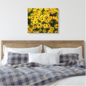 Rudbeckia Hirta (Black-eyed Susans) Canvas Afdruk (Insitu (Slaapkamer))