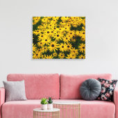 Rudbeckia Hirta (Black-eyed Susans) Canvas Afdruk (Insitu (Woonkamer))