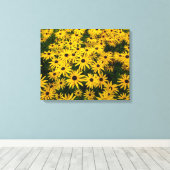 Rudbeckia Hirta (Black-eyed Susans) Canvas Afdruk (Insitu (Houten vloer))