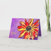 *'Rudbeckia O' design, JIJ ... bent iemand speciaa Bedankkaart (Voorkant)