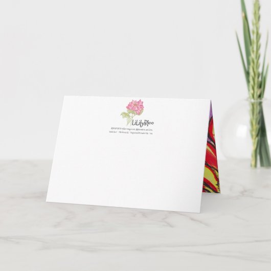 *'Rudbeckia O' design, JIJ ... bent iemand speciaa Bedankkaart (Achterkant)