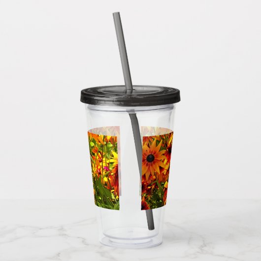 RUDBECKIA-STROMEN ACRYL DRINKBEKER (Links)