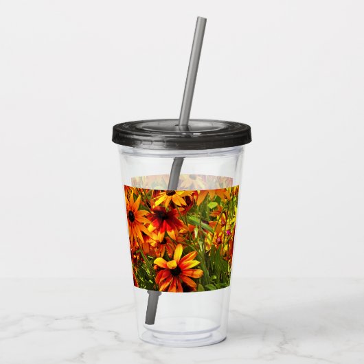 RUDBECKIA-STROMEN ACRYL DRINKBEKER (Achterkant)