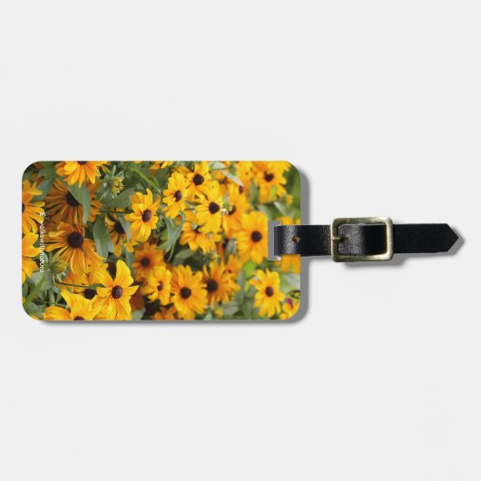 Rudbeckias / Bed of Black-Eyed Susans Bagagelabel (Voorkant horizontaal)