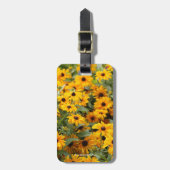 Rudbeckias / Bed of Black-Eyed Susans Bagagelabel (Voorkant verticaal)