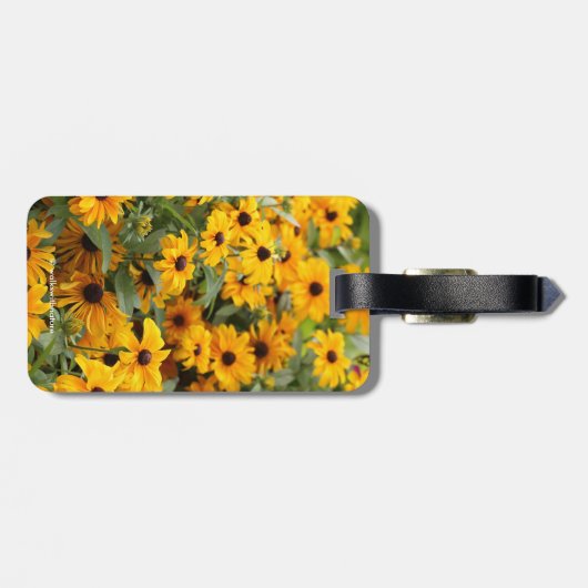Rudbeckias / Bed of Black-Eyed Susans Bagagelabel (Achterkant horizontaal)