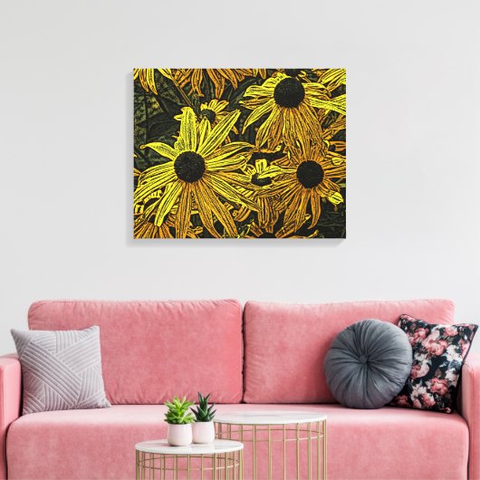 RUDBECKIAS CANVAS AFDRUK (Insitu (Woonkamer))